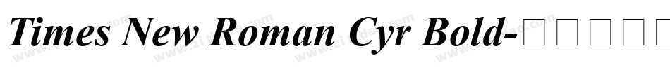 Times New Roman Cyr Bold字体转换